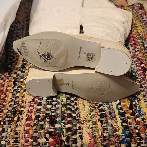 Free People Bren Textile Slouch Boot Ecru - Picture 7 of 8